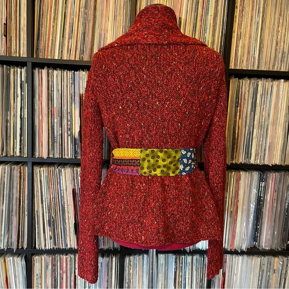 hooded patchwork wrap fishman donuts cozy winter pocket PHISH 💙⭕️🍁 - Picture 5 of 9